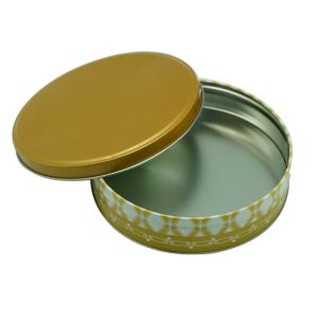 D165mm Silinder Emas Logam Boleh Pembungkusan