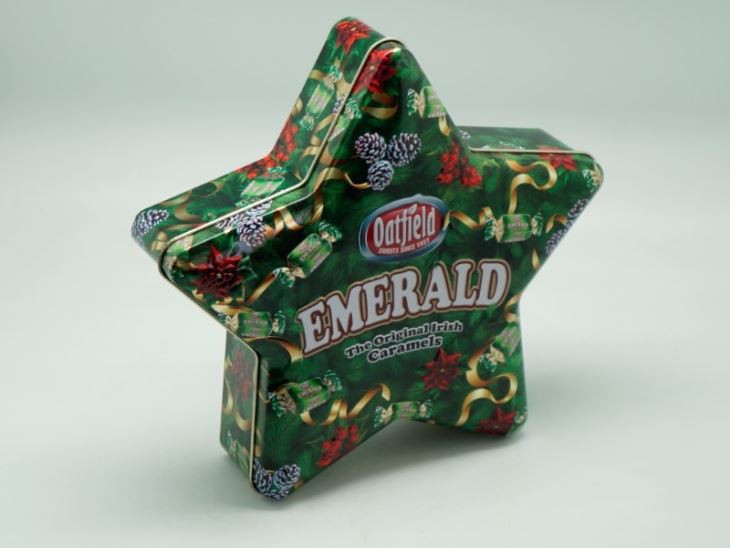 Big Christmas Star Tin For Gift